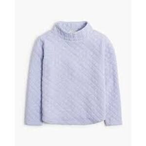 Crewcuts Quilted Mockneck Top XL 12-14 Girls Lilac Purple Fall 2024 Pullover